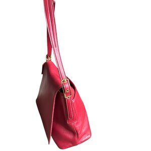 Coach Red Leather Legacy West Flap Model G1P- 9828